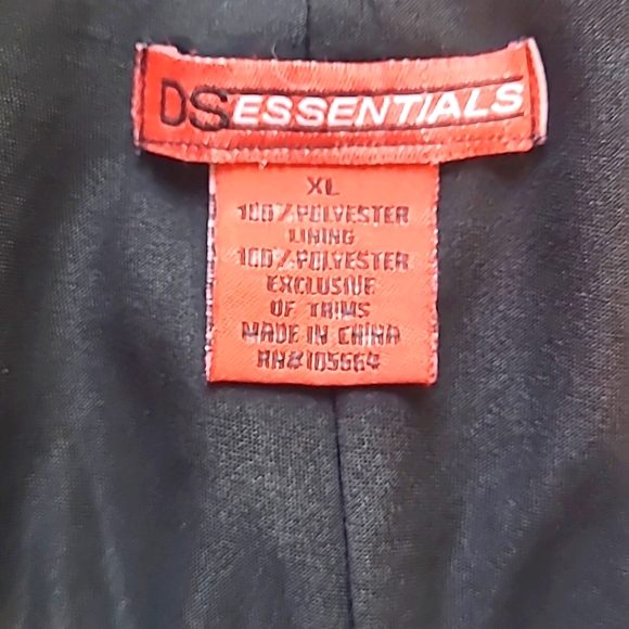 Black Dress Cover Up Swim Xl Lined - Picture 8 of 8